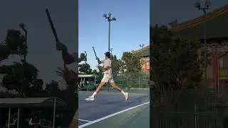 Speed, spin, and power&mdash;only at Smy Tennis Court #tennisgoals #SmySports #profeel