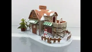 3D Paper Puzzle Christmas House A, How to assembly the Christmas House A