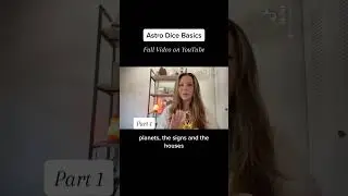 Full video is up ✨ Astro Dice #astrology #divination # #tarot #astrodice