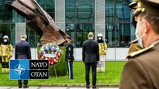 Commemoration Ceremony at the 9/11 Memorial at NATO Headquarters, Brussels, 11 SEP 2021