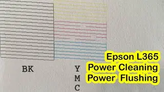 Epson L365 Power ink Flushing | Power Cleaning