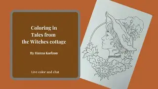 Coloring in Tales from the witches cottage by Hanna Karlzon.