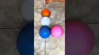 Colorfull Balloons pop reverse #balloon #funny