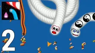 Worms Zone .io Gameplay Walkthrough Part 2 - TOP 1 [iOS/Android Games]