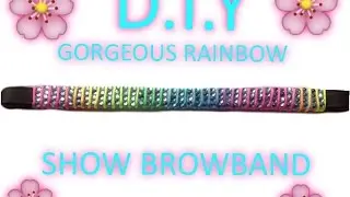 HOW TO MAKE A STUNNING RAINBOW DIAMOND BROWBAND!
