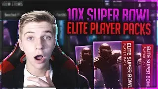 NEW SUPER BOWL 10x ELITE PLAYER PACK OPENING! Madden Mobile 18