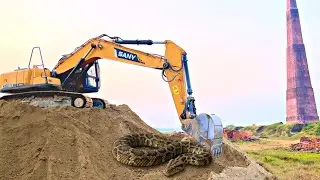 Amazing Excavators, Bulldozers, Sany 210 | JCB Backhoe Loader Truck Propel and Road Roller Working 