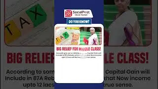 Budget 2026: Big Relief for Middle Class | #ytshorts #shorts #taxrelief #incometax #budget2026
