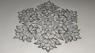 Sankranthi special rangoli design 🌺 Pongal rangoli design 🌺 latest rangoli design 🌺 simple 🌺