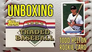 Todd Helton Rookie Card! Unboxing 1993 MLB Topps Traded Baseball