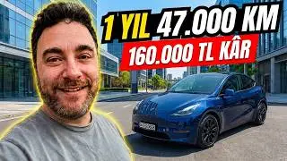 Tesla Model Y ile 1 Yıl & 47.000 km | Gerçek Maliyetler, Kâr mı Zarar mı?