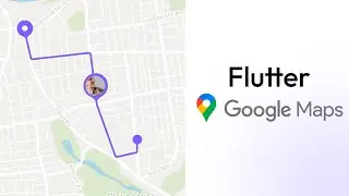 Flutter Google Map with Live Tracking, Custom Marker & Directions