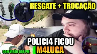 RC REAGINDO CONNOR SENDO RESGATADO NA DP + CONNOR DESCE E QUEBRA + FRANÇA E LARANJAS X P0LICI4 PISTA