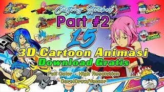 Gratis 3D Cartoon Animasi Format CorelDraw Vector Part 2