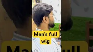 full cap wig for men, #shorts #wigs #trending