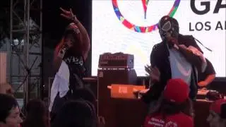 We Busy Tv Kns Rockstar rocks Los Angeles World Games 2015