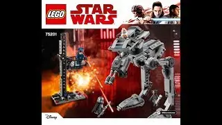 LEGO Star Wars First Order AT-ST 75201 Instructions DIY Book