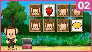 Monkey Preschool Lunchbox Gameplay #2 | Learn Colors, Fruit Names, Collect Stickers and more
