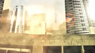 Create a 3D city background in HitFilm