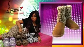 Snooki Sheepskin Leopard Boots - Brown - Snooki Slippers