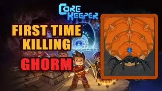 Killing Ghorm the Devourer First Time - Using Speed Boosts and Slime Sword - (Core Keeper)