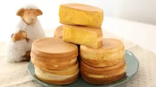Imagawayaki of Yellow Custard Pancake | Japanese Street Traditional Food, very tasty, recomended