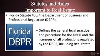 Rowlett Real Estate School - Statute Chapter 455 - Florida Real Estate