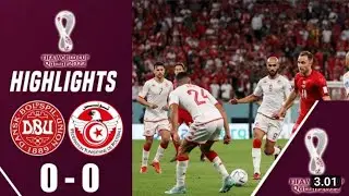 DENMARK vs TUNISIA  0 - 0 Highlights & Goals | FIFA World Cup 2022 Qatar