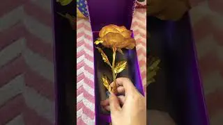 24k golden rose unboxing. Gift for loved 1