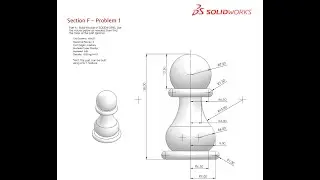 Solidworks CSWA Exam Practice | PART MODELLING | Section F - 1