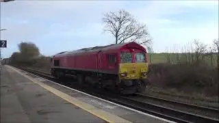 PULLMAN 66 LIGHT ENGINE & CAR TRANSPORTER THROUGH WESTENHANGER & NUCLEAR FLASK THRU ASHFORD 09/02/24