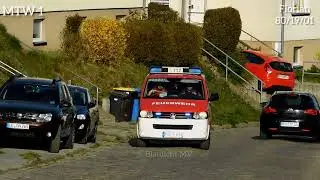 [Flächenbrand] ELW, LF, TLF, MTW 2 mit Gruß auf Einsatzfahrt