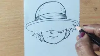How to draw luffy || easy drawing step by step || How to draw Monkey D.luffy 