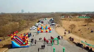 CDA Tree Plantation Festival At F9 Park Islamabad Drone Footage