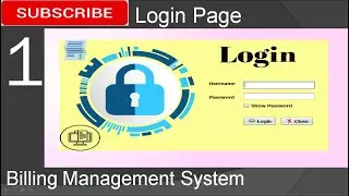 1. Система управления биллингом на Java &mdash; страница входа (JFrame, база данных Mysql, IDE Netbeans)