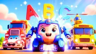 ABC Transforming Vehicles Song | Learn Alphabet with Car to Robot Transformation