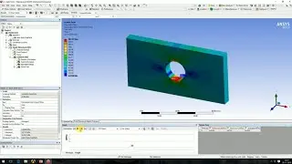 Ansys tutorial plate with center hole