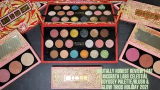 BRUTALLY HONEST REVIEW | Pat McGrath Labs Celestial Odyssey Palette/Blush & Glow Trios Holiday 2021