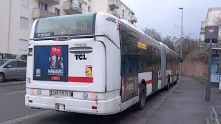 Réseau TCL ligne C8 Grange blanche Irisbus citelis 18 1107