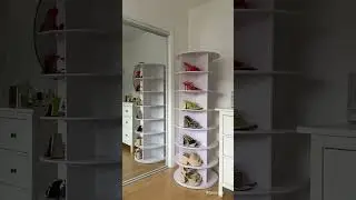 Genius Rotating Shoe Organizer from Amazon 👠👜 | Closet Space-Saving Hack