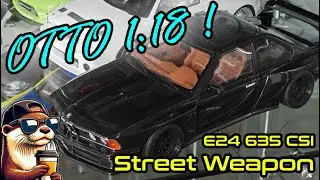 Prototype 2026 Otto Models 1/18 de la folle BMW E24 635 CSI de Street Weapon ! Une vraie Batmobile !