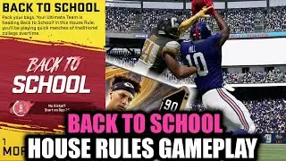 HOUSE RULES GAMEPLAY! TRADITIONAL COLLEGE OVERTIME RULES! | MADDEN 20 ULTIMATE TEAM