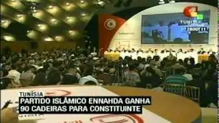 Partido isl&acirc;mico Ennahda ganha na Tun&iacute;sia