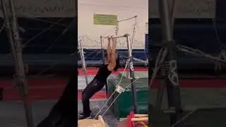 I feel like a kid again. @#gymnasticsat79 #gymnasticsbars #feelinggoodat79 #superager