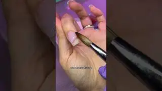 Acrylic infill in 60seconds 🫶🏼✨ #nailgoals #nailhack #nails #infill #nailtutorial
