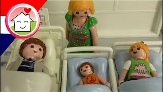 Playmobil filmpje Nederlands Winkelen met familie Hauser Mega Pack Ziekenhuis