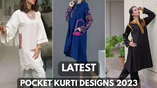 Latest pocket kurti designs 2023 | Spring/summer collection 2023 | kurti designs | Pakistan / India