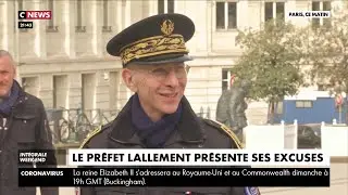 Le pr&eacute;fet Lallement pr&eacute;sente ses excuses