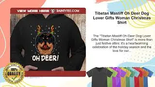 Tibetan Mastiff Oh Deer Dog Lover Gifts Woman Christmas Shirt