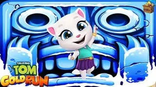 Talking Tom Gold Run Neon Angela Vs.Temple Run 2 Frozen Festival, Mr Claus*Gameplay for Kid #112